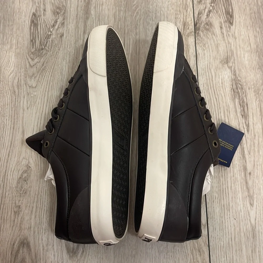 Polo Ralph Lauren Men’s size 10 Dark Brown shoes NWT - Picture 5 of 7